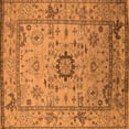 thumbnail image 1 of Ahgly Company Indoor Square Oriental Orange Industrial Area Rugs, 4' Square, 1 of 4