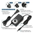 thumbnail image 3 of 97MM Turbo Blower Fan 12V DC Female Connector 97x94x33mm Centrifugal Cooling Fan W/ Power Adapter Adjustable Speed ,Powerful & Energy-Efficient, 3 of 5
