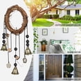 thumbnail image 4 of 2 Pieces Wiccan Bell Wind Chimes Witch Wind Chimes Door Hanger Hanging Witch Bells Protection Witchcraft Home Decor for Patio Garden Boho Home Decor, 4 of 8