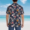thumbnail image 4 of Logiee Hawaiian Style Print Mens Hawaiian Shirts,Loose-Fit Short Sleeve Button Down Tropical Aloha Beach Shirt,Summer Vacation Wedding Tops,Small, 4 of 7