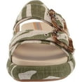 thumbnail image 2 of Sam Edelman Women's Kenzie Green Zebra Linen Sport Sandals 8.5M, 2 of 6