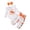 A03-Orange, variant on CAICJ98 Newborn Baby Girl Halloween Outfit Ruffle Long Sleeve Romper Bodysuit Bow Pants Set with Headband Cute Infant Fall Winter Clothes (Orange,3-6 Months)