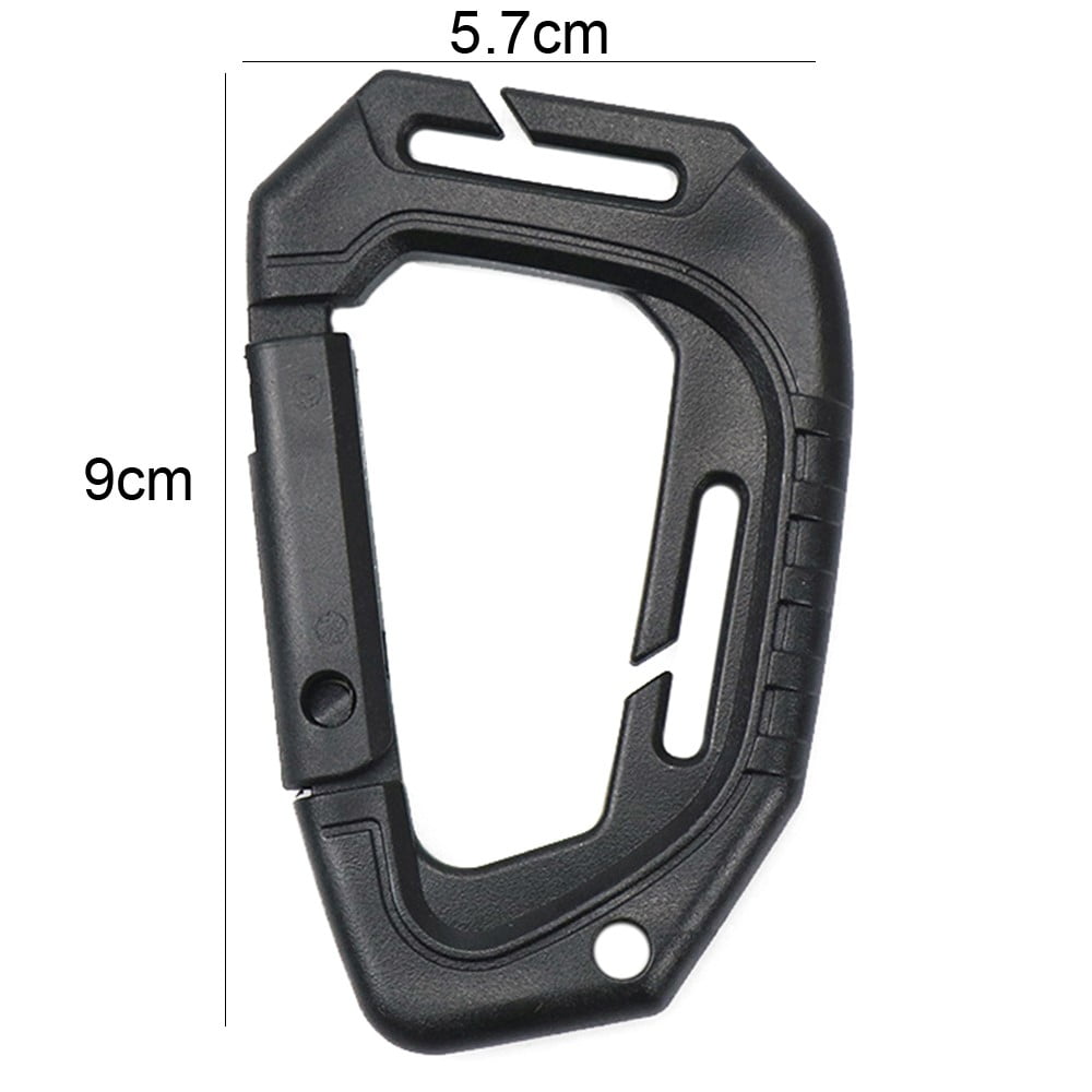 5x Molle Carabiner D Locking Ring Mount D-Ring Clip Snap Hook Buckle Camping 