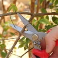 thumbnail image 2 of CHUANK 2 Pack Steel Pruning Shears  Heavy Duty Cutter Clippers  Sharp Hand Pruner Secateurs  Garden Trimmer Scissors, 2 of 6