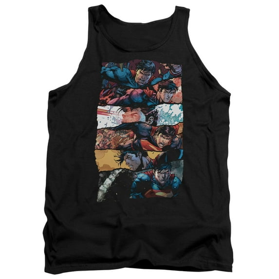 Superman - Torn Collage - Tank Top - Large