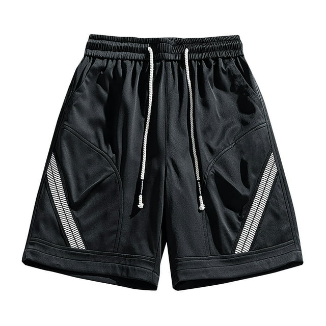 AherBiu Plus Size Summer Shorts for Men Stylish Cozy Causal Shorts with Pockets Drawstring Elastic Waist Shorts