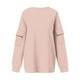 thumbnail image 4 of Sudadera Sentuca para mujer, jerséis holgados de manga larga, sudaderas lisas informales con cuello redondo, 4 of 6