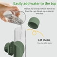 thumbnail image 4 of Scheam Green Automatic Water Feeder for Cage,No Mess Bird Water Dispenser,Clear Plastic Parrot Water Drinker with Spring Valve,for Budgie Finch Lovebirds Canary Cockatiel (7.4 fl oz), 4 of 7