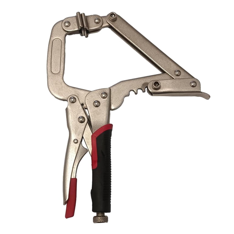 Koolsoo Face Clamp Locking Pliers C Pliers Locking Pliers 10 Inch With Swivel Pads For Pocket Hole Joinery Workshop Cabinetry