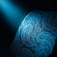 thumbnail image 4 of Dark Teal Blue Necktie for Men Ties Paisley Elegant for Suit Jacket Woven Wedding Extra Long 63", 4 of 7