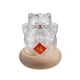 thumbnail image 2 of Tarro de cristal transparente con forma de gato de la suerte, adorno de escritorio, decorativo, almacenamiento para decoración del hogar Estilo C, 2 of 9