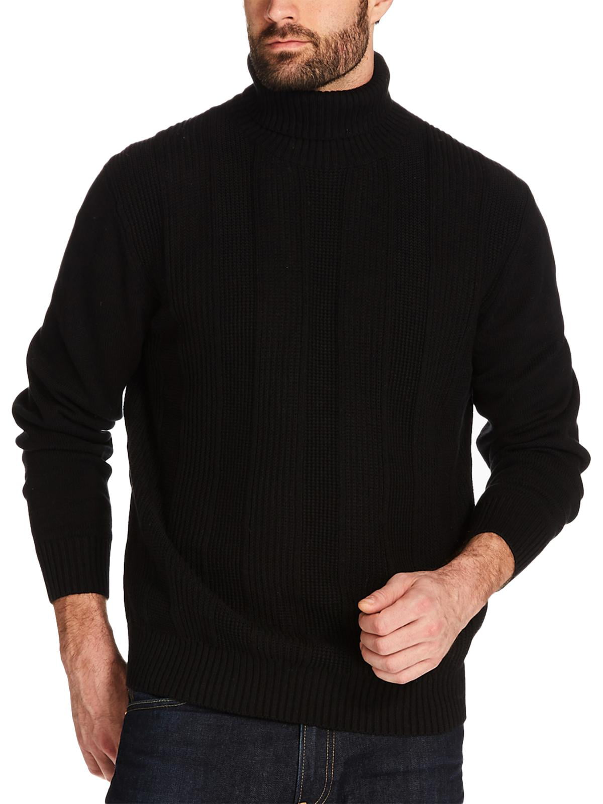 Weatherproof Mens Ribbed Long Sleeve Turtleneck Sweater - Walmart.com