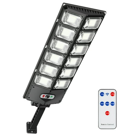 

Austok Solar Street Lights 504/360 LED Super Bright Solar LED Light Outdoor Street Lamp 3 Light Mode Motion Sensor IPX4 Waterproof Light for Garage Patio Garden Street