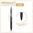 thumbnail image 2 of Uxcell 12 Pack Retractable Pens 0.5mm, Black Gel Ink Pens Retractable Ballpoint Pen Fine Point Smooth Writing Cute for Office Home Supplies Journaling Notebook Taking, Black, 2 of 6