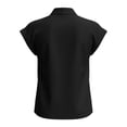 thumbnail image 6 of Oiangi Tank Tops for Women Henley V Neck Sleeveless Shirts Casual Business Office Dressy Tanks Black S, 6 of 6
