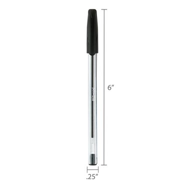 10-Pack Tiger Ultra-Glide Ballpoint Pens - Black Ink, Soft Grip