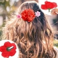 thumbnail image 4 of 36 Pack Flower Hair Clips Red Rose Hair Accessories for Women Red  Bride Floral Hairpin Brooch Pin Headpiece for Girls Wedding, 4 of 14