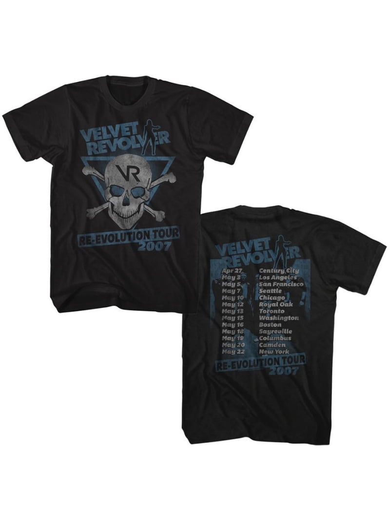Velvet Revolver Music Re-Evolution Tour 07 Adult Short Sleeve T