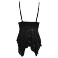 thumbnail image 5 of Rhuody Tank Tops Women Spaghetti Strap V Neck Lace Layering Camisole Sleeveless Ribbed Knit Stretch Basic Tank Top M Black, 5 of 5