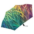 thumbnail image 2 of Rainbow Grass All Weather Umbrella Triple Folding Parasol 6 Ribs UV Protection Portable, 2 of 8