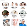 thumbnail image 7 of Hesxuno 100Pcs Disposable Blue Hair Nets/Caps Non-Woven Head Cover for Food Services, 7 of 7