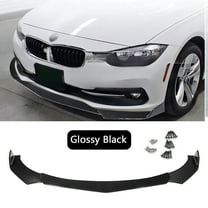 Booming up For BMW 320i 328i 330i F30 F35 Front Bumper Chin Lip Spoiler Gloss Blk