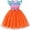 Orange Mermaid Scale, variant on WIBACKER Toddler Mermaid Tutu Dress Little Girls Fluffy Summer Casual Party Sequins Tulle Sundress for Kids 3-7 Years