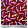 thumbnail image 1 of Soimoi Red polyester Crepe Fabric Brush Stroke Abstract Decor Fabric Printed Yard 42 Inch Wide, 1 of 3