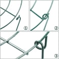thumbnail image 4 of Plant Support Grow Through Grid Grow Through Hoops, Metal Flower Plant Brace Support Ring for Heavy Blossom 14"x18", 4 of 7