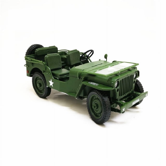 Military Model Collection 1:18 Willys WWII Tactical Truck Off-road Car for Military Enthusiasts