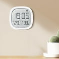 thumbnail image 6 of PATLOLLAV Magnetic Digital Alarm Clock Battery Operated, Desk Clocks with Temperature, Humidity, LCD Display Screen Digital Calendar Alarm Clock for Elderly, Bedroom, Office, 6 of 6