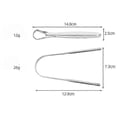 thumbnail image 4 of Stainless Steel Tongue Scraper Double-sided Tongue Coating Cleaner, 4 of 5
