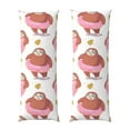 thumbnail image 2 of Bingfone Body Pillow Cover Long Pillow Case With Zipper Decorative Bedding Pillowcase 20"X54" Soft Cushion Pillow Case For Bedroom-Sloth With Donuts1, 2 of 8