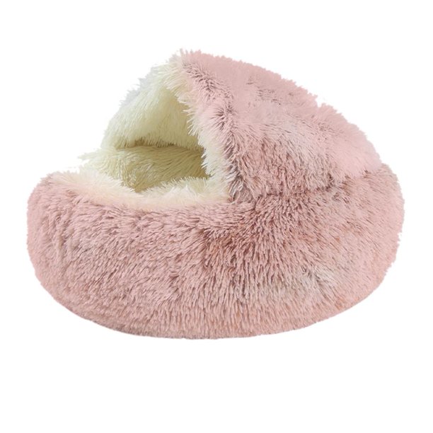 Wdftyju Suave felpa cama para mascotas perrera invierno cálido perro cachorro dormir cojín (rosa L) Wdftyju 4tf8pj0gw9hq6dx8