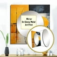 thumbnail image 3 of Designart "Abstract Shapes With Lemon Loops" Abstract Shapes Square Mirror For Wall Decor - Large Yellow Square Printed Wall Mirror Art - Square Modern Mirror - Wall Mounted Square Large Mirror, 3 of 5