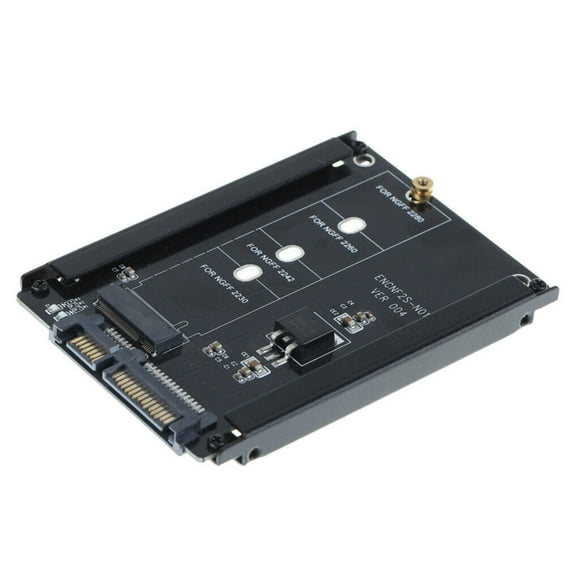 JIAHAOO NGFF M.2 to SATA Adapter 22PIN 6Gbps for 3cm 8cm M 2 SATA SSD WinXP Vista Win7 Win8 Mac Linux Ceramic Filter with Bezel