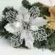thumbnail image 1 of 5 uds gran brillo Poinsettia flor Artificial de cabezas de flores para boda fiesta decoración de Navidad para el hogar Merry Christmas árbol adornos, 1 of 4