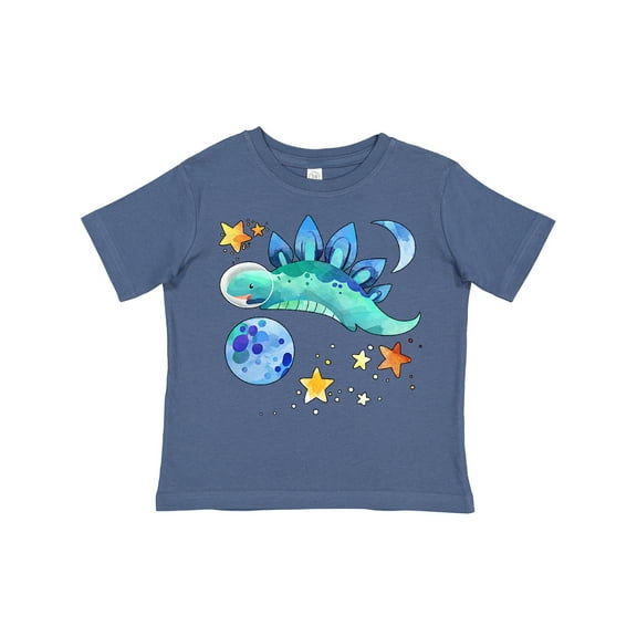 Inktastic Stegosaurus Space Dinosaur with Stars and Planet Boys or Girls Toddler T-Shirt