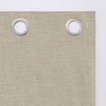 thumbnail image 4 of Sun Zero Tula Crosshatch 100% Blackout Grommet Curtain Panel, 40"W x 84"L, Taupe, 4 of 10