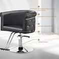 thumbnail image 3 of UBesGoo Barber Chair Salon Styling Chair Black Gold Hydraulic Pump, Black & Gold, 3 of 7