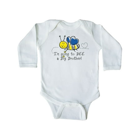 

Inktastic Bee Future Big Brother Gift Baby Boy Long Sleeve Bodysuit