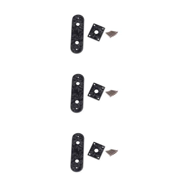 Eigraketly Pack of 2 Acoustic Guitar Bass with Plates Instrument Components Accessories Mounting Plate Portable Professional String Control Type1 NO1