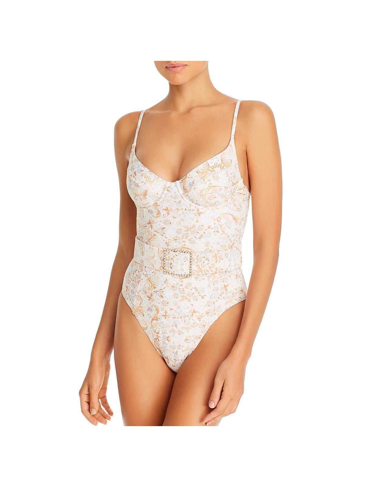 We Wore What Womens Danielle Printed Underwire One Piece Swimsuit Ivory S Walmart Com We Wore What Womens Danielle Printed Underwire One Piece Swimsuit Ivory S Walmart Com