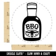 thumbnail image 2 of Delicious BBQ Barbecue Sauce Self-Inking Rubber Stamp Ink Stamper - Sky Blue Ink - Small 3/4 Inch, 2 of 7