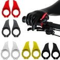 thumbnail image 6 of 1 Pair 5 Colors Fit forRoad Bike Outdoor Bar Ends Small Auxiliary Handlebar Bicycle Handlebar End Bike Handle Thumb Rest Handle BLACK, 6 of 8