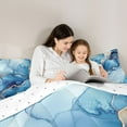 thumbnail image 5 of Manfei Gradient Marble Bedding Comforter Set 2pcs for Adults Female Men,Abstract Marbling Watercolor Twin Comforter Sets Microfiber,Stone Pattern Breathable Bedding Set,Luxury Bedroom Decor, 5 of 8