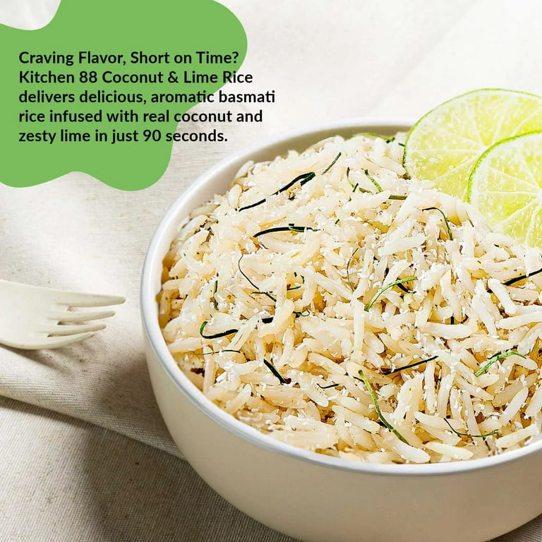 Kitchen 88 Coconut Lime Rice, 8.8 Ounce (Pack of 6) - Walmart.com