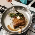 thumbnail image 3 of T-fal Cooks Smart Stainless Steel by Jamie Oliver, 9.5 Inch Frypan, 3 of 6