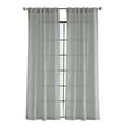 thumbnail image 2 of Troy Faux Linen Dual Header Printed Curtain Panel 52" x 84" in Grey, 2 of 6