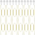 thumbnail image 1 of 12 Pieces Plate Hangers for Wall Stainless Steel Wire Invisible Heavy Duty Plate Hangers Display Holders with 12 Pieces Hooks for Wall Decorative(4-5 Inch,Gold) Gold 4-5 Inch, 1 of 6